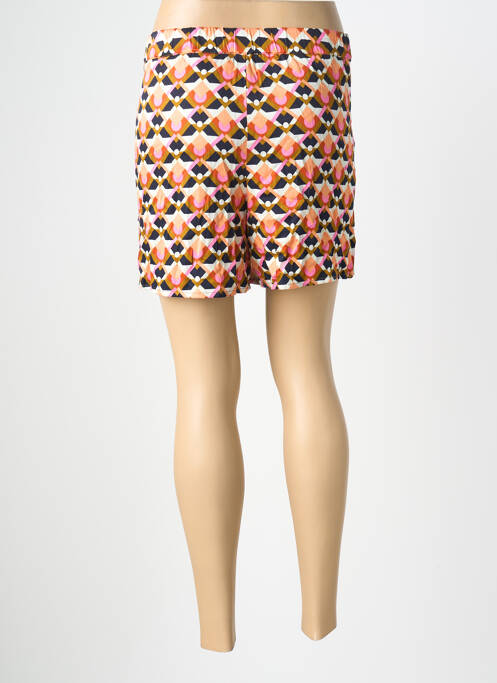 Jupe short tissage popeline noir LOLA ESPELETA femme