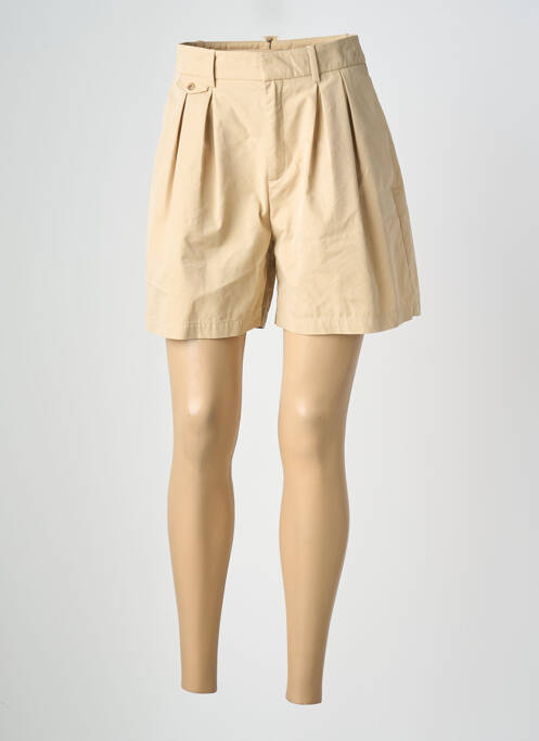 Short fermeture zippée sous rabat avec crochet beige ESPRIT femme