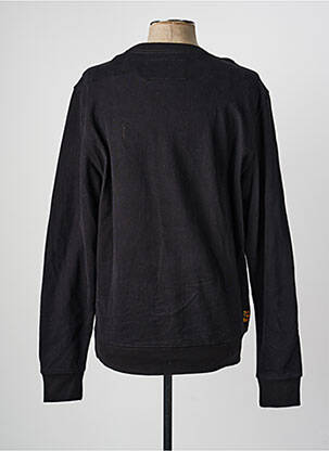 Sweat-shirt broderie manches longues noir DAYTONA homme