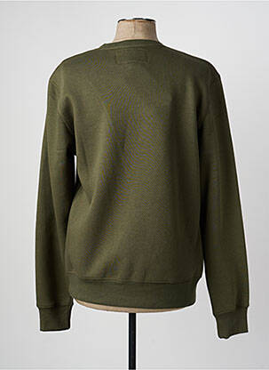 Sweat-shirt stretch manches longues vert DAYTONA homme