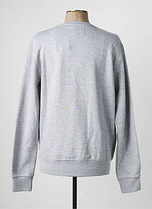 Sweat-shirt stretch manches longues gris DAYTONA homme