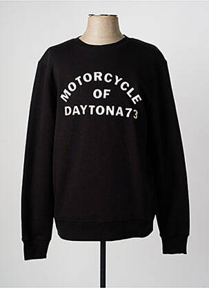 Sweat-shirt stretch manches longues noir DAYTONA homme