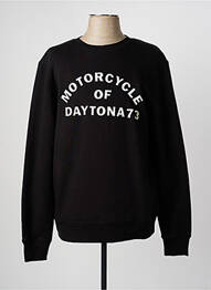 Sweat-shirt stretch manches longues noir DAYTONA homme