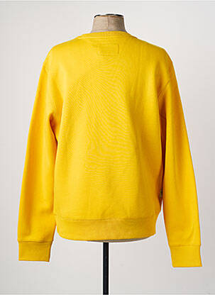 Sweat-shirt stretch manches longues jaune DAYTONA homme