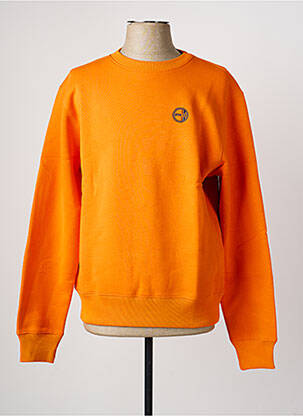 Sweat-shirt stretch manches longues orange DAYTONA homme