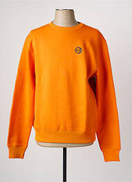 Sweat-shirt stretch manches longues orange DAYTONA homme