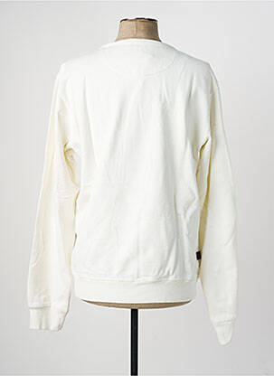 Sweat-shirt stretch manches longues blanc DAYTONA homme