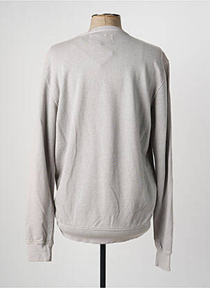 Sweat-shirt tissage jersey manches longues gris DAYTONA homme