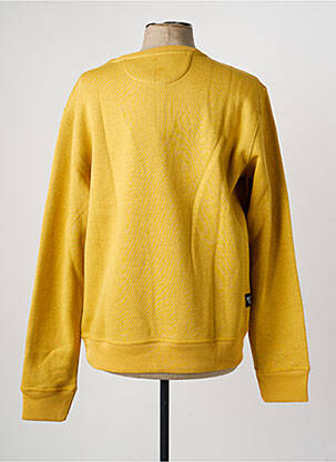 Sweat-shirt manches longues manches longues jaune DAYTONA homme