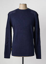 Pull col rond manches longues bleu DAYTONA homme