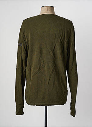 T-shirt stretch manches longues vert DAYTONA homme
