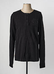 T-shirt stretch manches longues noir DAYTONA homme