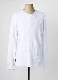T-shirt stretch manches longues blanc DAYTONA homme
