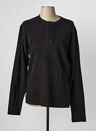 T-shirt stretch manches longues noir DAYTONA homme