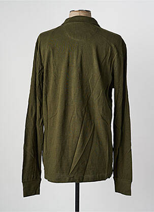 Polo manches longues manches longues vert DAYTONA homme