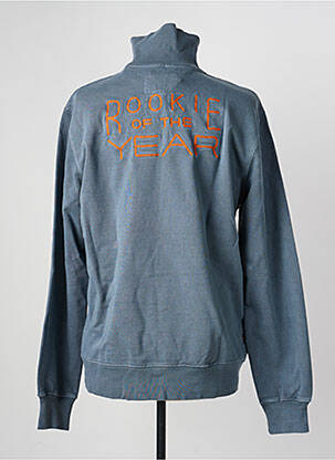 Sweat-shirt stretch manches longues bleu DAYTONA homme