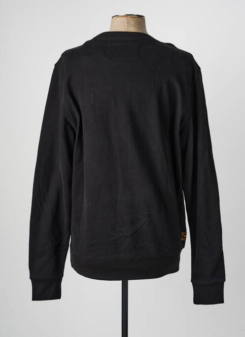Sweat-shirt broderie manches longues noir DAYTONA homme
