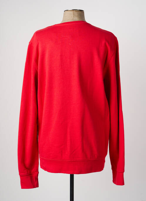 Sweat-shirt tissage jersey manches longues rouge DAYTONA homme