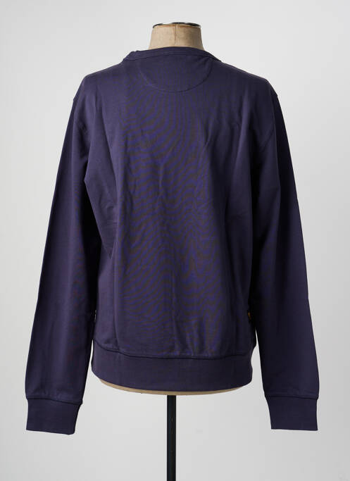 Sweat-shirt tissage jersey manches longues bleu DAYTONA homme