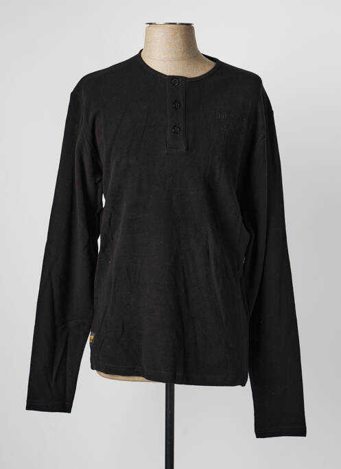 T-shirt stretch manches longues noir DAYTONA homme