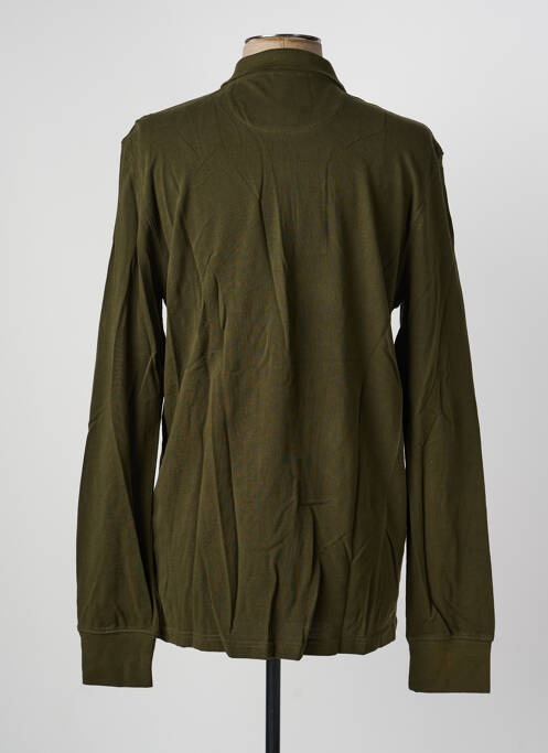 Polo manches longues manches longues vert DAYTONA homme
