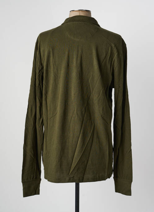Polo manches longues manches longues vert DAYTONA homme