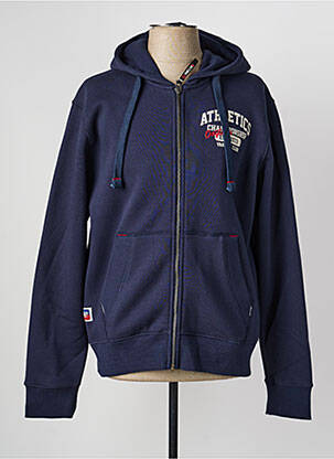 Veste casual coupe droite bleu DAYTONA homme