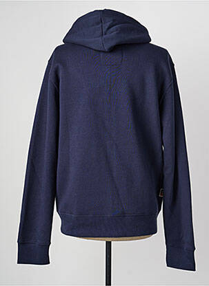 Veste casual coupe droite bleu DAYTONA homme