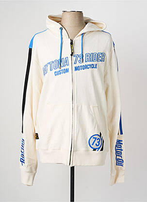 Veste casual coupe droite blanc DAYTONA homme