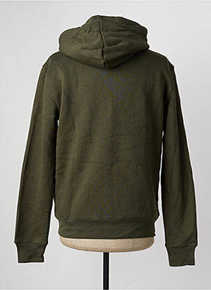 Veste casual finition intérieure fourrure synthétique vert DAYTONA homme