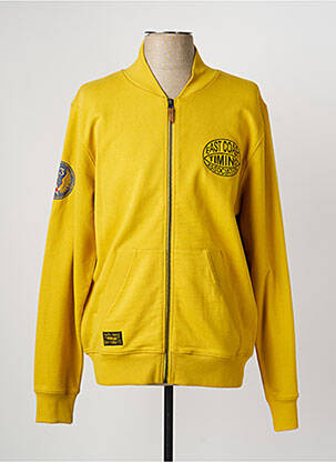 Blouson finition bords-côtes jaune DAYTONA homme