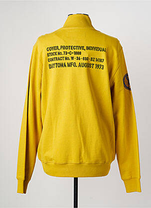 Blouson finition bords-côtes jaune DAYTONA homme