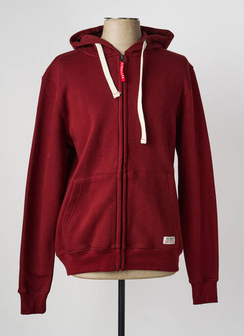 Veste casual coupe droite rouge DAYTONA homme