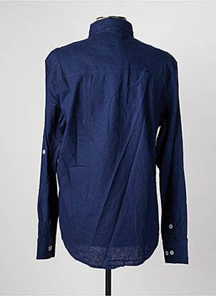 Chemise manches longues coupe droite bleu DAYTONA homme