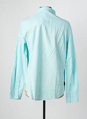 Chemise manches longues coupe droite bleu clair DAYTONA homme