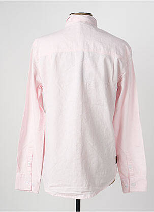 Chemise manches longues coupe droite rose DAYTONA homme