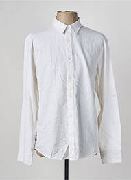 Chemise manches longues coupe droite blanc DAYTONA homme