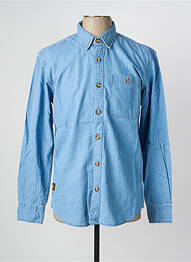 Chemise manches longues coupe cintrée bleu DAYTONA homme