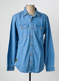 Chemise manches longues coupe cintrée bleu DAYTONA homme