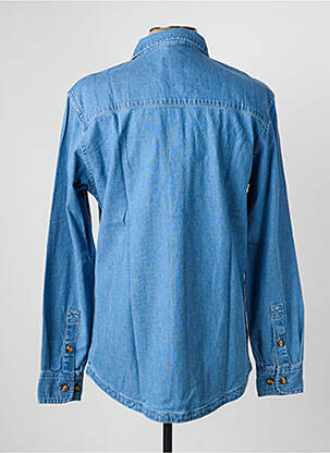 Chemise manches longues coupe cintrée bleu DAYTONA homme