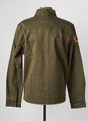 Veste casual fermeture boutonnée sur le devant vert DAYTONA homme