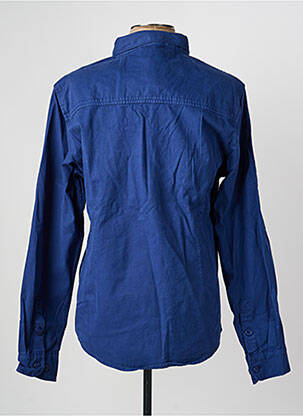 Chemise manches longues poches bleu DAYTONA homme