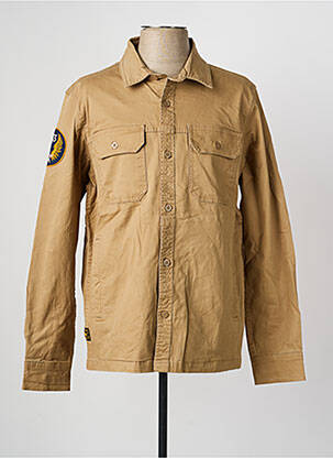 Veste casual fermeture boutonnée sur le devant beige DAYTONA homme