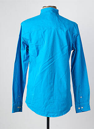 Chemise manches longues manches longues bleu DAYTONA homme