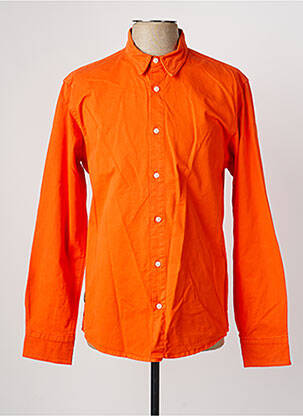 Chemise manches longues manches longues orange DAYTONA homme