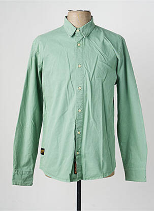Chemise manches longues manches longues vert DAYTONA homme