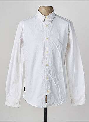 Chemise manches longues manches longues blanc DAYTONA homme
