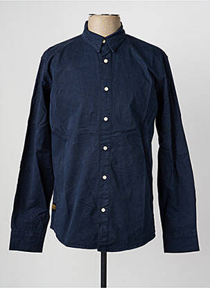 Chemise manches longues manches longues bleu DAYTONA homme