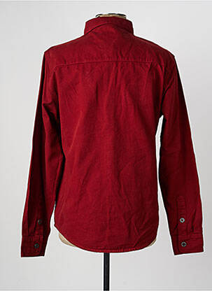 Chemise manches longues poches rouge DAYTONA homme