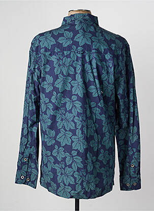 Chemise manches longues imprimé fantaisie bleu DAYTONA homme